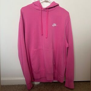 Nike Men's Vibrant Pink Hoodie
